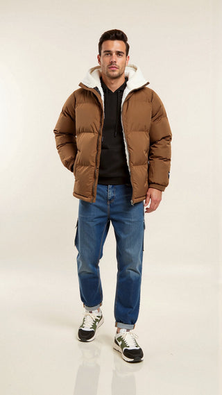 Cyrusteem - Warme Pufferjacke für Herren - Winter - Winterjacken - Braun - Müller Mode