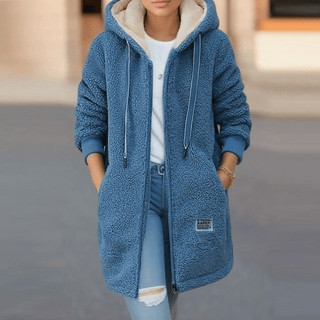 Dagmar - Stylische, warme Fleecejacke für den Winter - Winterjacken - Blau - Müller Mode