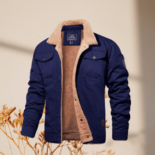 Dan - Bomberjacke - Jeansjacke - Bomberjacken - Marineblau - Müller Mode