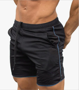 Daniel Sportliche Shorts mit Kordelzug - Shorts - Schwarz/Blau - Müller Mode