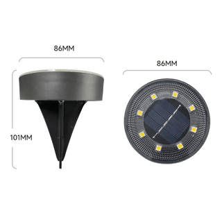 Daylux - LED Solar Gartenlampen - Außenbeleuchtung - Schwarz - Müller Mode