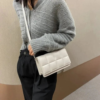 Delilah - Leder - Umhängetasche - Luxuriöser quadratischer Stil - Schultertaschen - Braun - Müller Mode