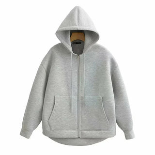 Devorra - Lässiger Hoodie - Gemütliche Oberbekleidung - Sweatshirts & Hoodies - Hellgrau - Müller Mode