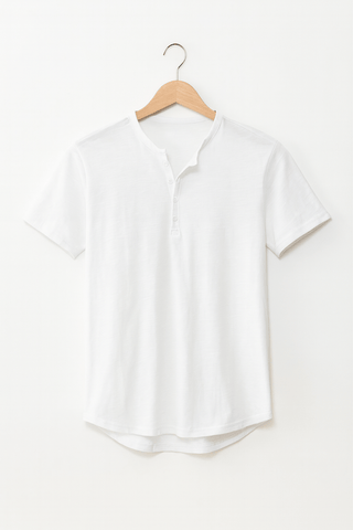Dirk Henley - Shirt mit Knopfleiste - Hemden - Weiß - Müller Mode