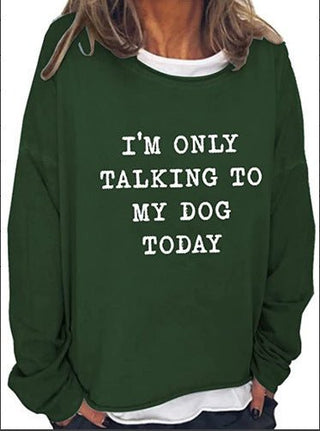 Dogtalk Statement - Pullover - Sweatshirts & Hoodies - Grün - Müller Mode