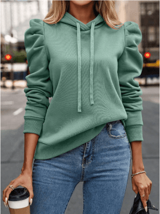 Dottie - Kapuzen - Top - Sweatshirts & Hoodies - Grün - Müller Mode