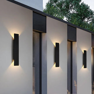 DoubGlow - Moderne Außenwandlampe - Außenbeleuchtung - Schwarz - Müller Mode