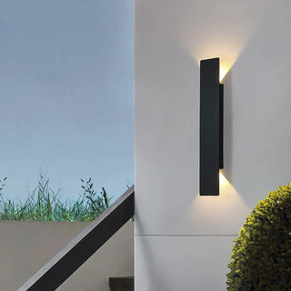 DoubGlow - Moderne Außenwandlampe - Außenbeleuchtung - Schwarz - Müller Mode