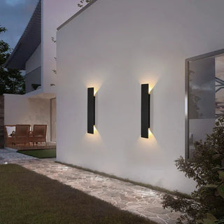 DoubGlow - Moderne Außenwandlampe - Außenbeleuchtung - Schwarz - Müller Mode