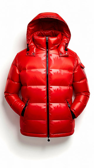 Eirik - Puffjacke - Warme Herrenjacke - Winterjacken - Rot - Müller Mode