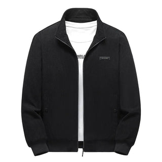 Elias - Retro - Samt - Sherpa - Jacke - Leichte Jacken - Schwarz - Müller Mode