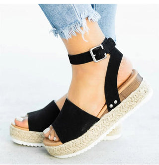 Elin - Plateau - Flip - Flops - Sandalen - Sandalen & Hausschuhe - Schwarz - Müller Mode
