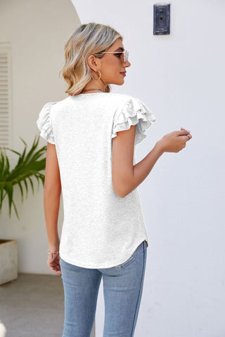 Emely Bluse mit Rüschenärmeln - Bluse - Schwarz - Müller Mode