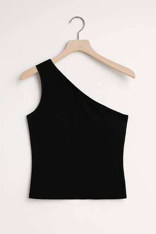 Esra One - Shoulder - Top Figurbetont - Tops - Schwarz - Müller Mode