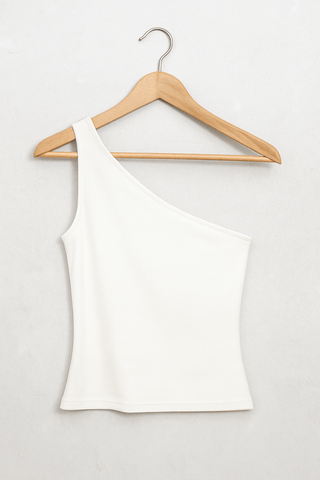 Esra One - Shoulder - Top Figurbetont - Tops - Weiß - Müller Mode