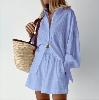 Esther Hemd und Shorts Set - Sets - Hellblau - Müller Mode