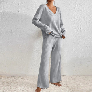 Evangeline - 2 - Teiliges Lounge - Set - Rippmuster - Sets - Rosa - Müller Mode