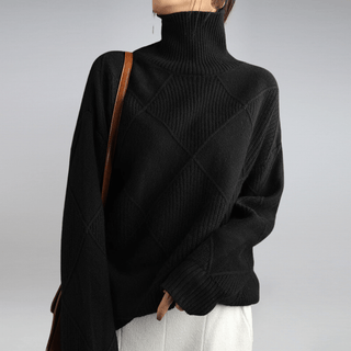 Everly - Strick - Rollkragenpullover - Strickwaren - Braun - Müller Mode