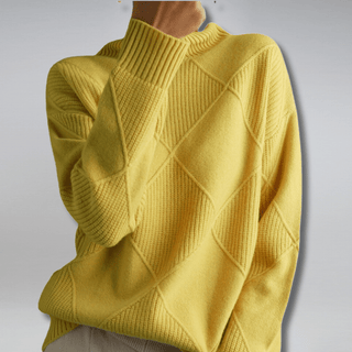 Everly - Strick - Rollkragenpullover - Strickwaren - Gelb - Müller Mode