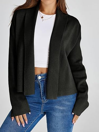 Fayette - Strickjacke mit Schalkragen - Herbst - Outerwear - Strickwaren - Hellgrau - Müller Mode