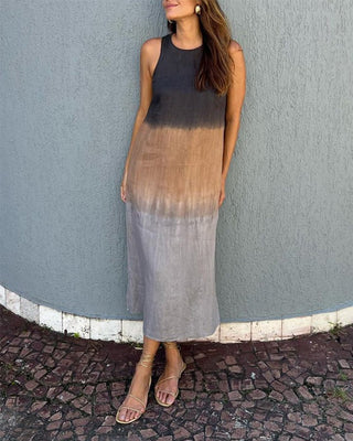 Fenja - Kleid - Farbverlauf - Ärmellos - Kleider - Grau - Müller Mode