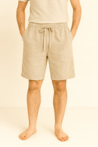 Ferdinand Kniehohe Shorts mit Elastikbund - Shorts - Grau - Müller Mode