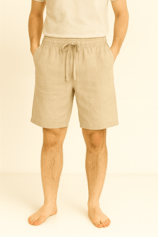 Ferdinand Kniehohe Shorts mit Elastikbund - Shorts - Khaki - Müller Mode