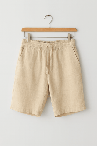 Ferdinand Kniehohe Shorts mit Elastikbund - Shorts - Khaki - Müller Mode