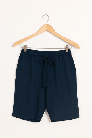 Ferdinand Kniehohe Shorts mit Elastikbund - Shorts - Marineblau - Müller Mode