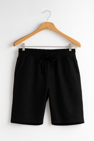 Ferdinand Kniehohe Shorts mit Elastikbund - Shorts - Schwarz - Müller Mode