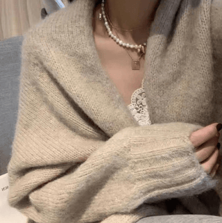 Frida - Strickjacke in Einheitsgröße - Strickwaren - Grau - Müller Mode