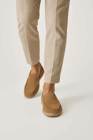 Fridolin Wildleder Slipper Loafer - Loafers - Braun - Müller Mode