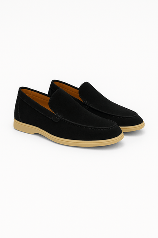 Fridolin Wildleder Slipper Loafer - Loafers - Schwarz - Müller Mode
