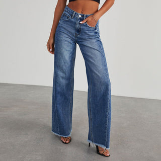 Gemma High - Waist - Jeans mit weitem Bein - Jeans - Blau - Müller Mode