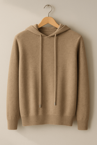 Henry Strickpullover Herren mit Kapuze - Sweatshirts & Hoodies - Braun - Müller Mode