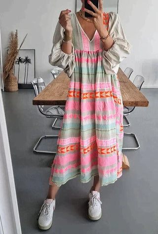 Hermine - Sommerkleid - Auffällig - Kleider - Grau - Müller Mode