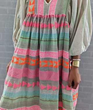 Hermine - Sommerkleid - Auffällig - Kleider - Grau - Müller Mode