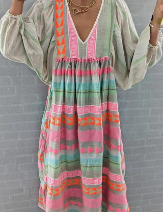 Hermine - Sommerkleid - Auffällig - Kleider - Grau - Müller Mode