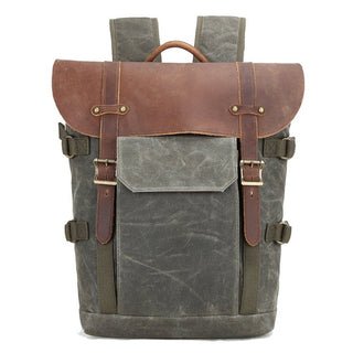 Huxley - Vintage - Kameratasche - Robustes Batik - Canvas - Rucksäcke - Dunkel Grau - Müller Mode