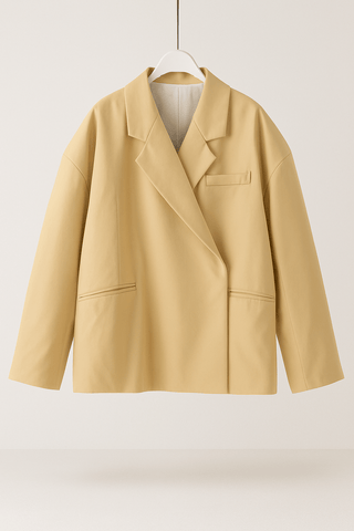 Ina Oversize - Blazer ohne Knöpfe - Blazers - Beige - Müller Mode