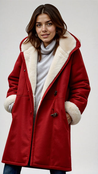 Irmelin - Modische, warme Jacke mit Kapuze - Winterjacken - Grau - Müller Mode