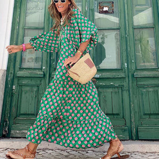 Isabell - Langes Kleid - Sommerkleid - Kleider - Hellgrün - Müller Mode
