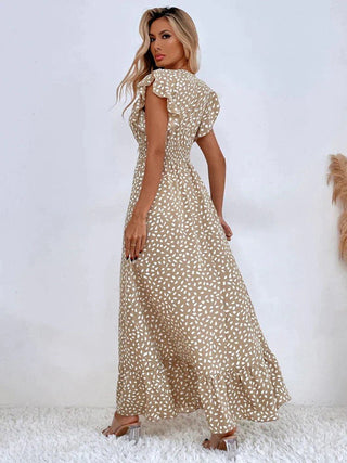 Isabella - A - Linien - Kleid - Puffärmel - Kleider - Hellbraun - Müller Mode