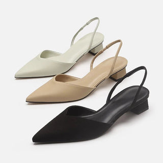 Izara - Spitz zulaufende Absätze - Slingback Stil - Pumps - Schwarz - Müller Mode