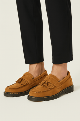Jack Wildleder - Loafer mit Quasten - Loafers - Gelb - Müller Mode