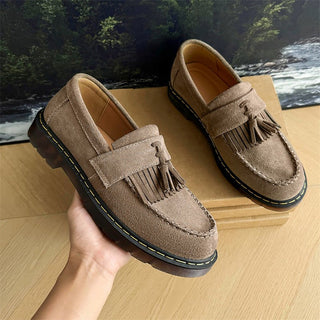 Jack Wildleder - Loafer mit Quasten - Loafers - Khaki - Müller Mode