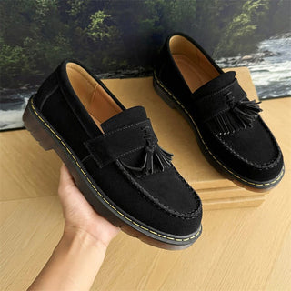 Jack Wildleder - Loafer mit Quasten - Loafers - Schwarz - Müller Mode