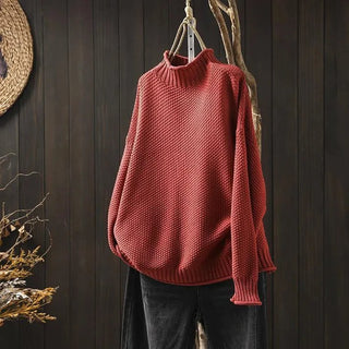 Janika - Rollkragenpullover - Strick Eleganz - Strickwaren - Rot - Müller Mode