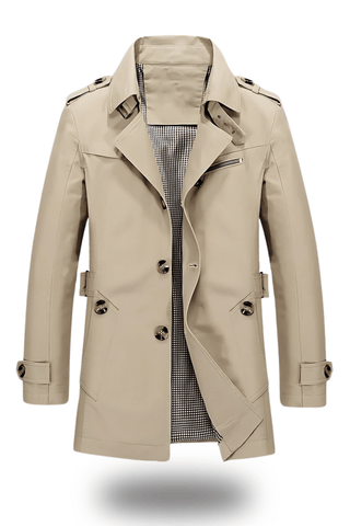 Jens Trenchcoat mit umgelegtem Kragen - Winterjacken - Beige - Müller Mode