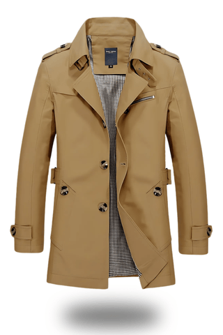 Jens Trenchcoat mit umgelegtem Kragen - Winterjacken - Khaki - Müller Mode